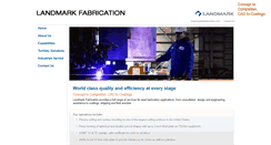 Desktop Screenshot of landmarksteelfabrication.com