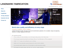 Tablet Screenshot of landmarksteelfabrication.com